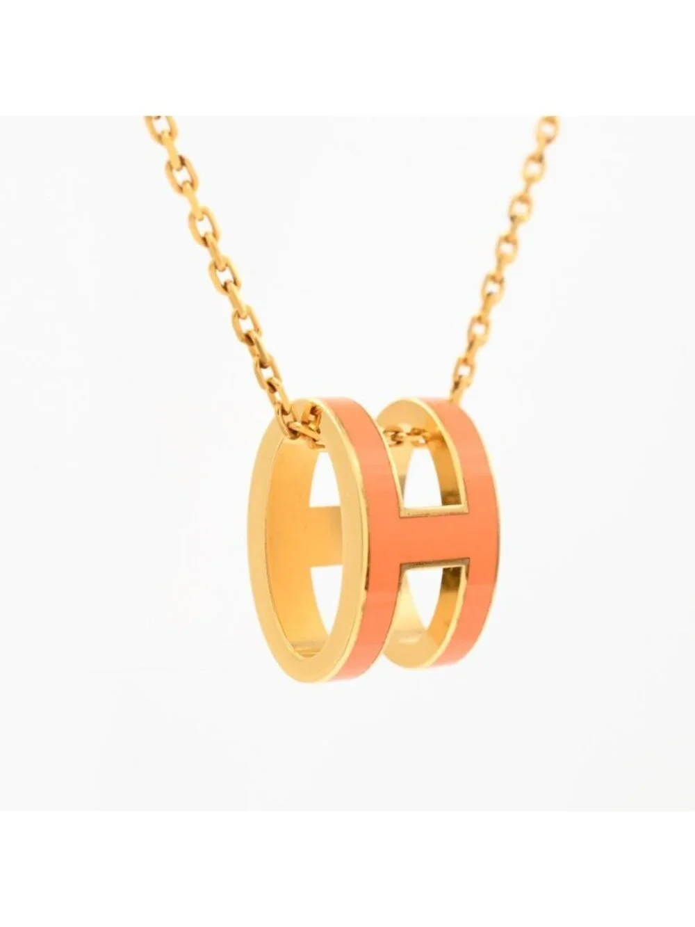 Hermes Necklace Pop H Gold